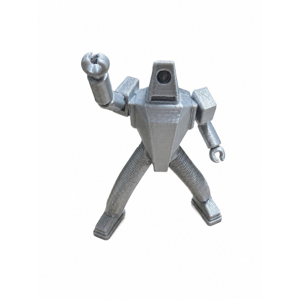 Target Earth (1954) 3.75 Inch Attack Pose SILVER Toy Robot